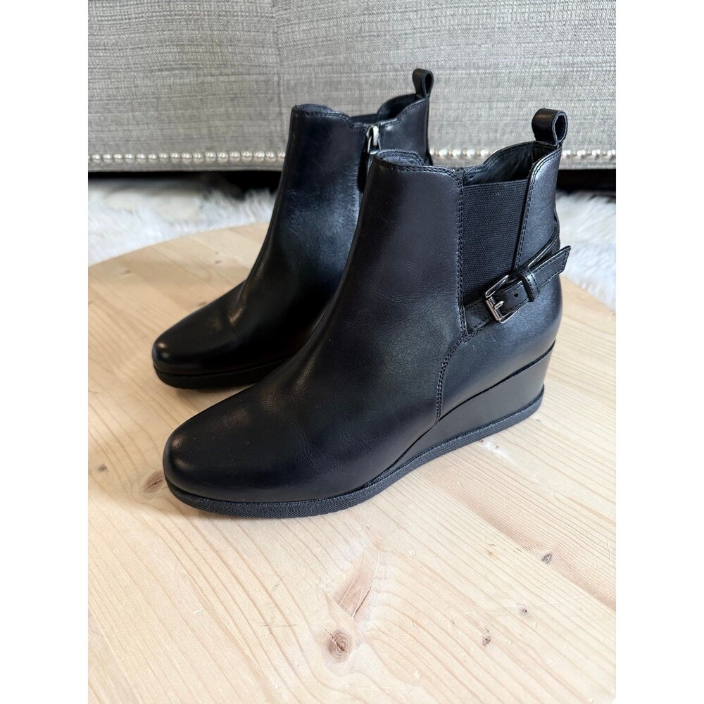 Geox leather wedge ankle Boots